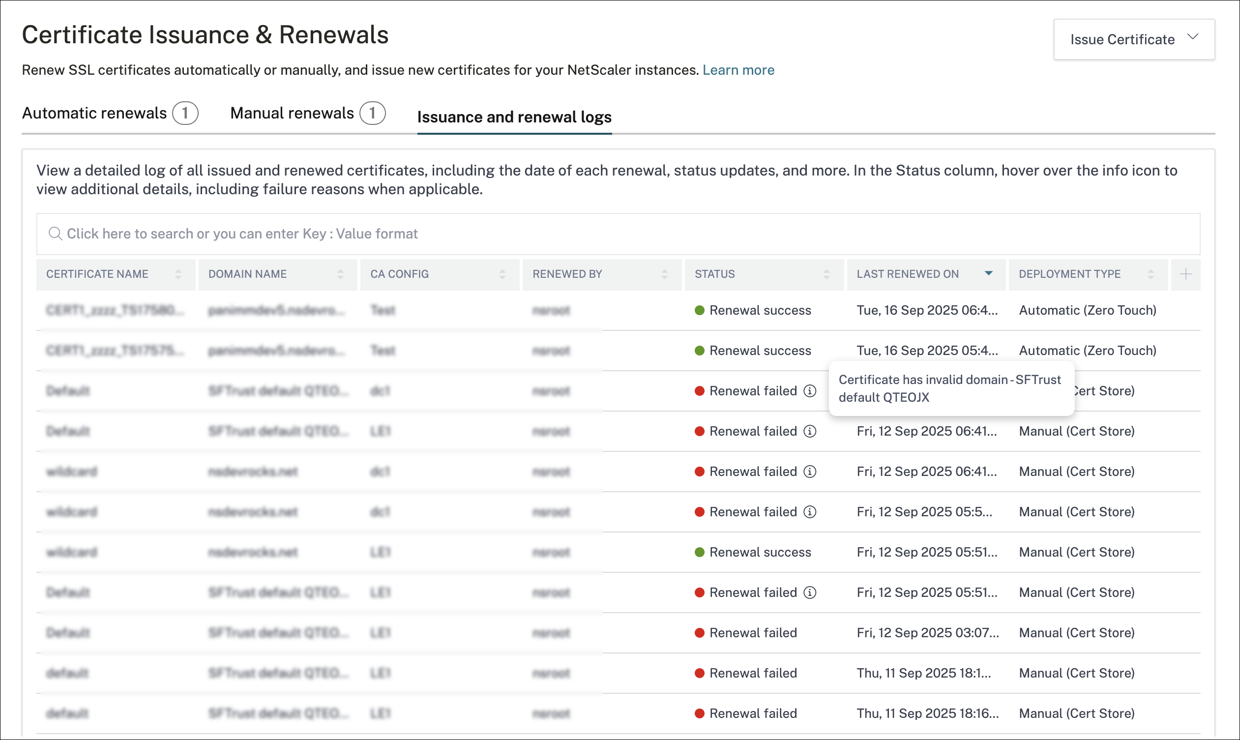 ACME support high-level architecture