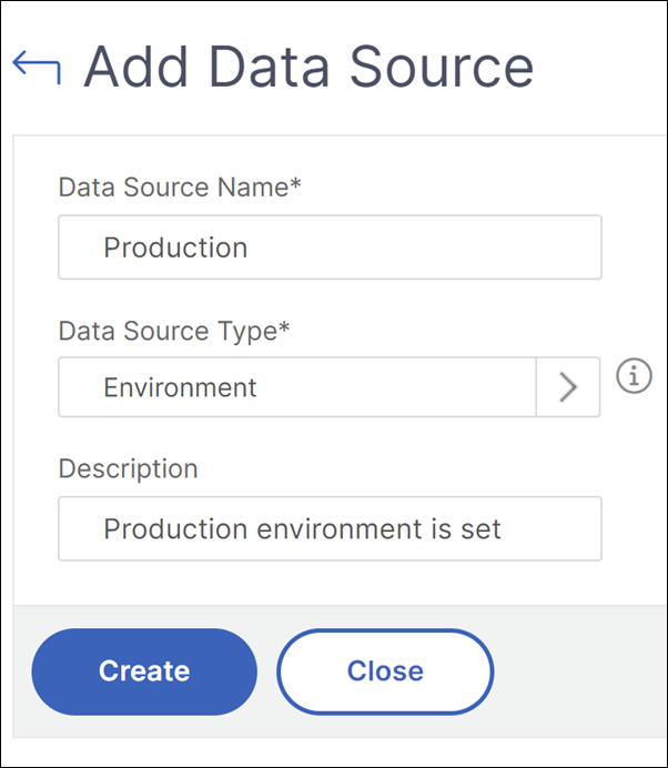 Custom data source