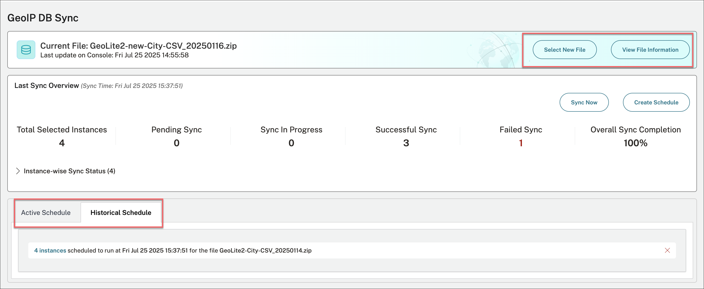 Centralized GeoIP DB sync progress