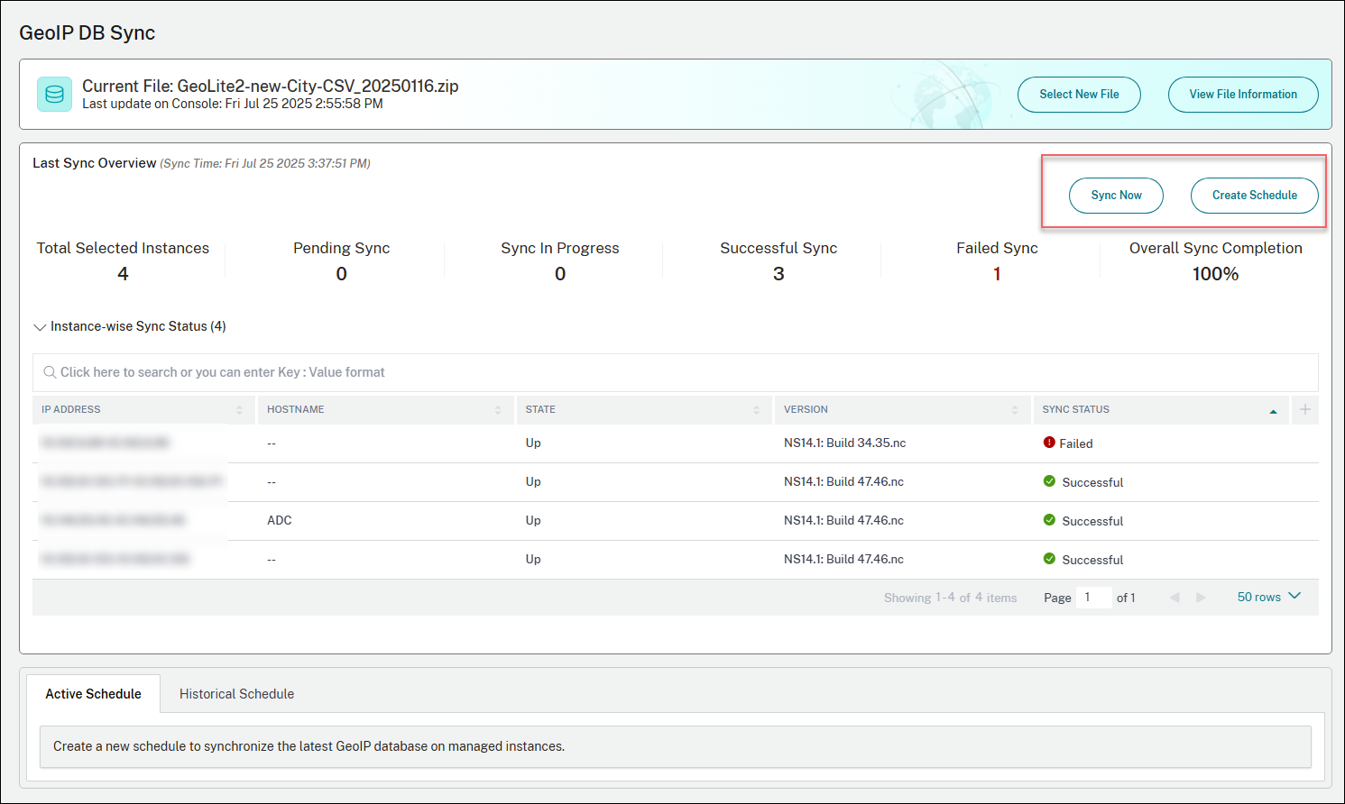 Centralized GeoIP DB sync options
