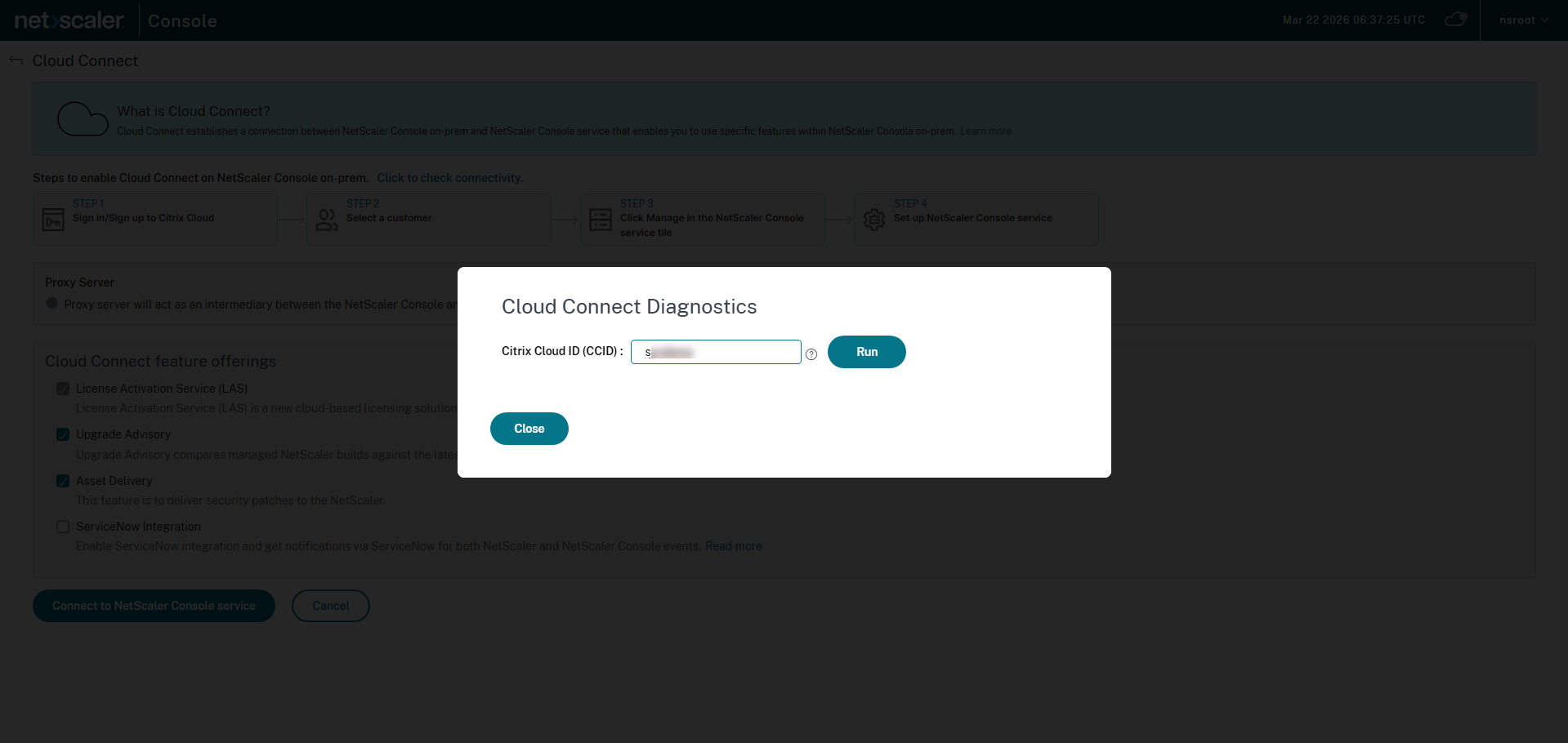 Cloud Connect - CCID search
