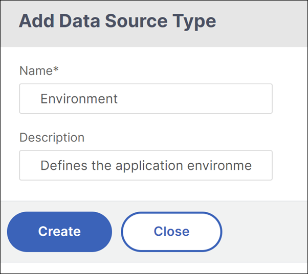 Data source type