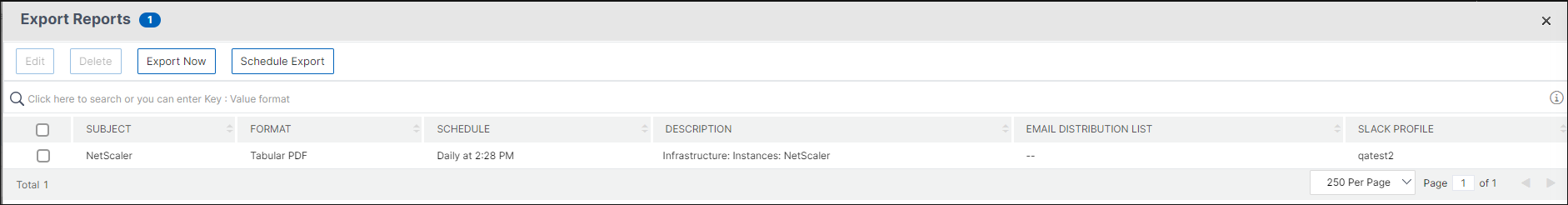 Export NetScaler Console reports