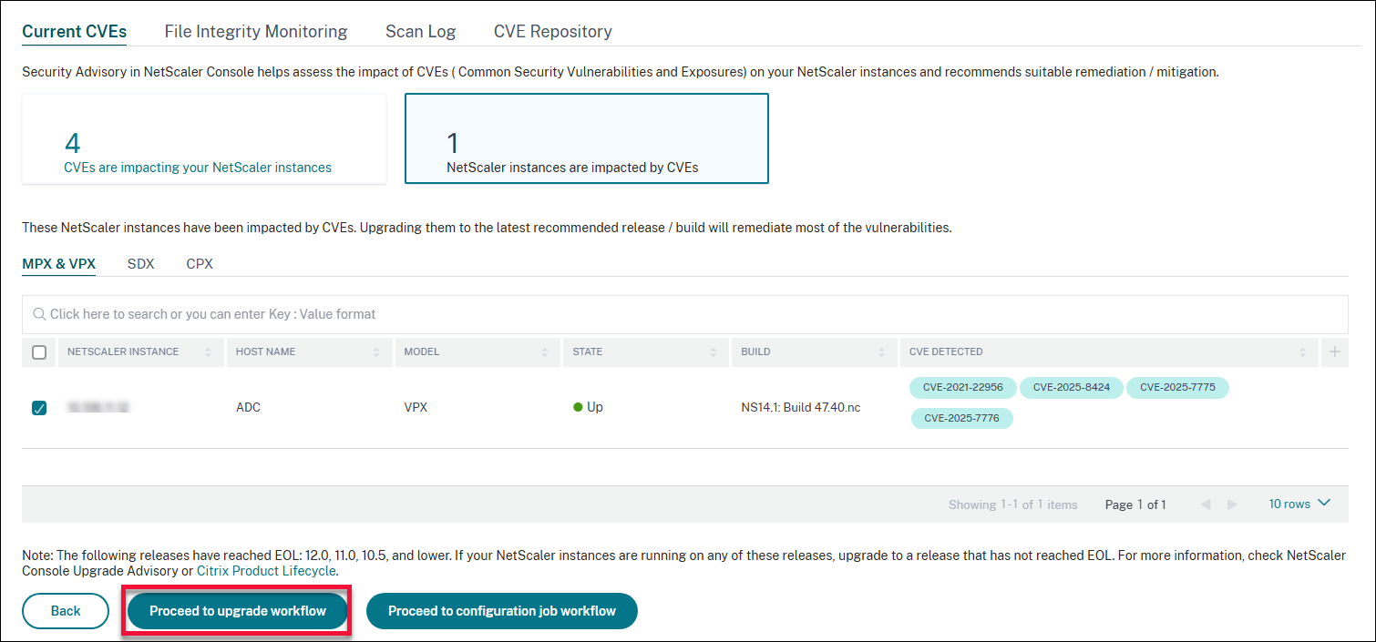 Remediation workflow