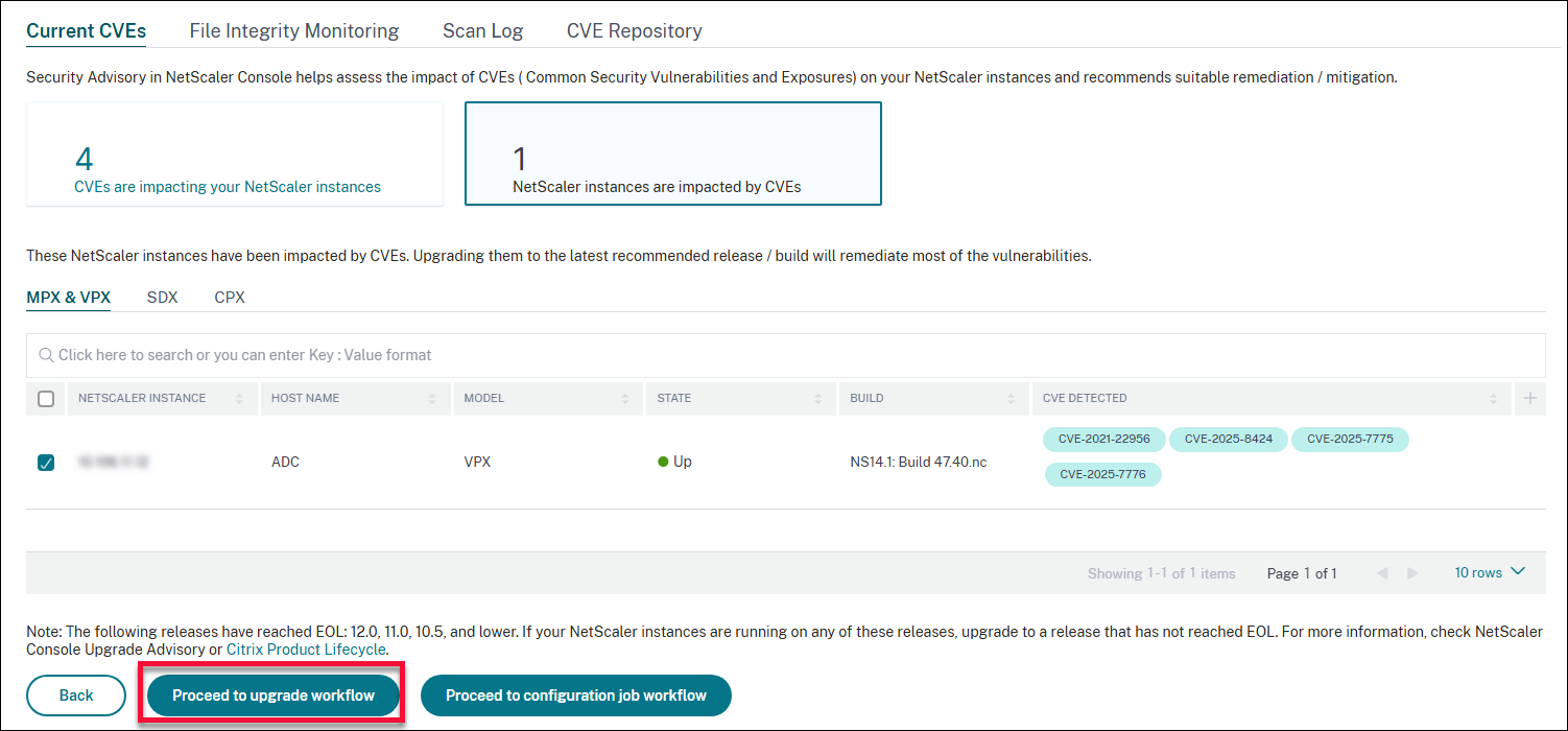 Remediation workflow