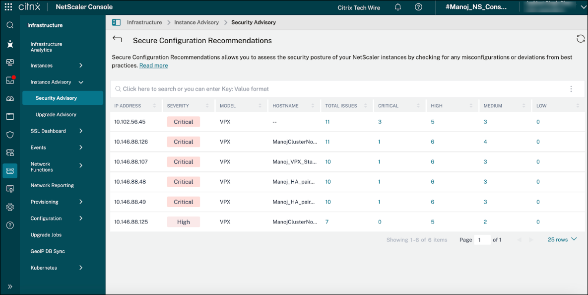 Secure recommendation configurations