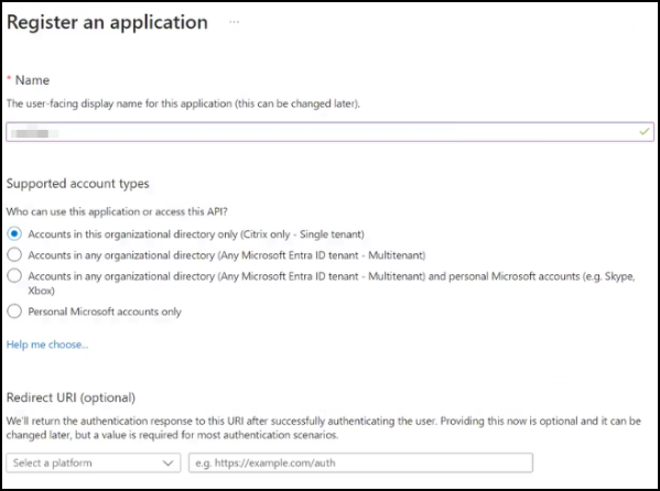 App registration