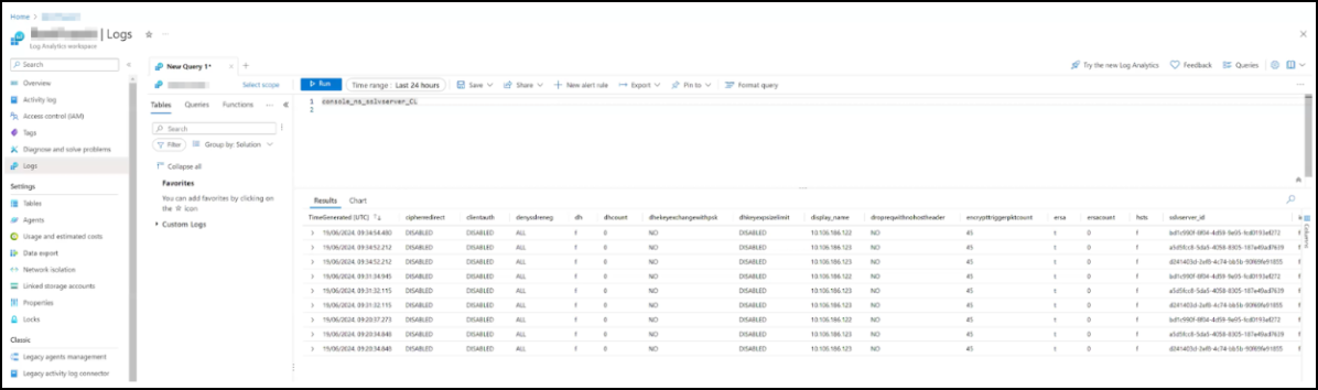 View logs