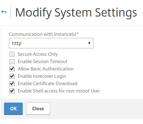 Modify System Settings