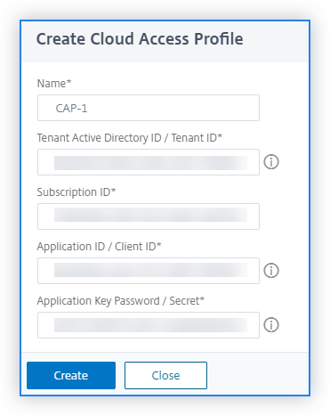 Create a Cloud Access Profile