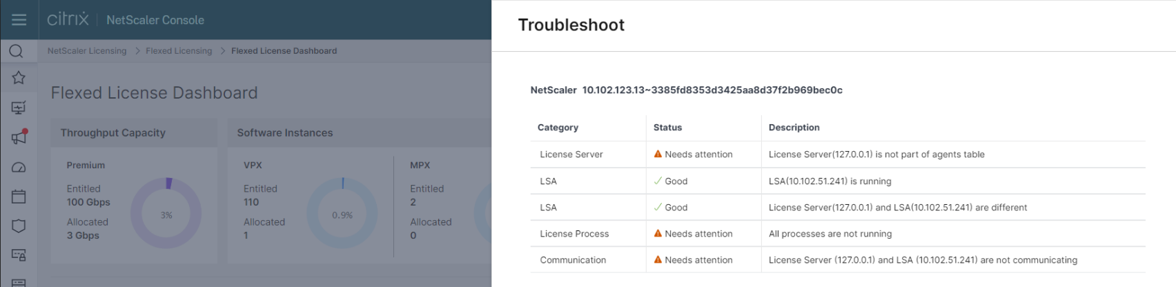 troubleshoot scenarios