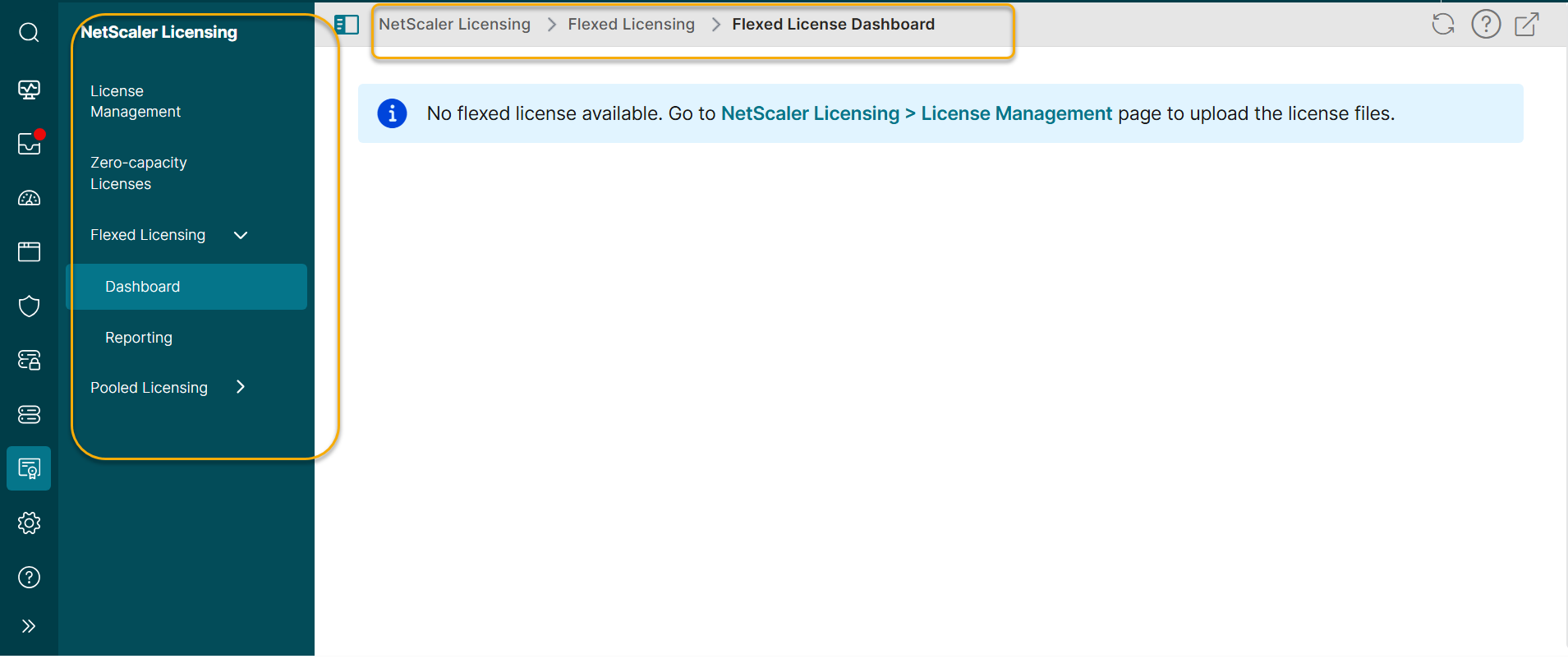 Licensing node changes