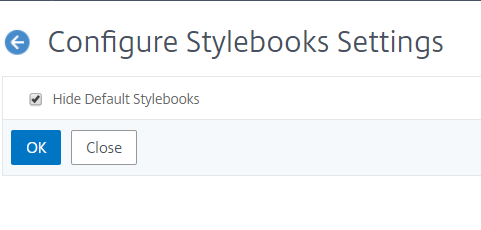 Enable hide default StyleBooks
