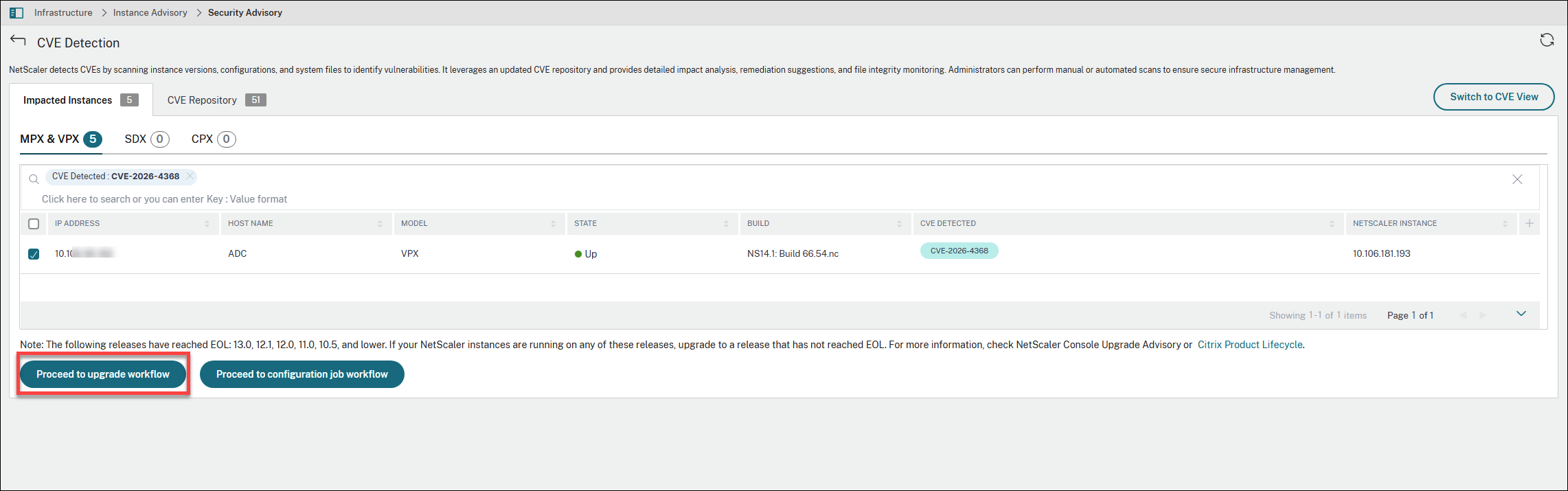 Remediation workflow