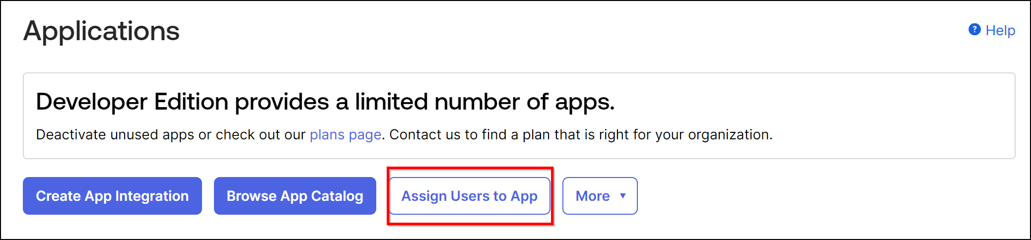 Assign users to app