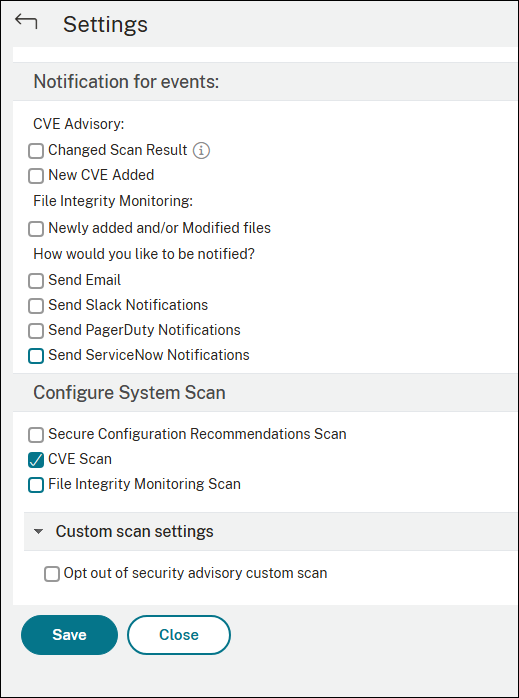Citrix Cloud notification