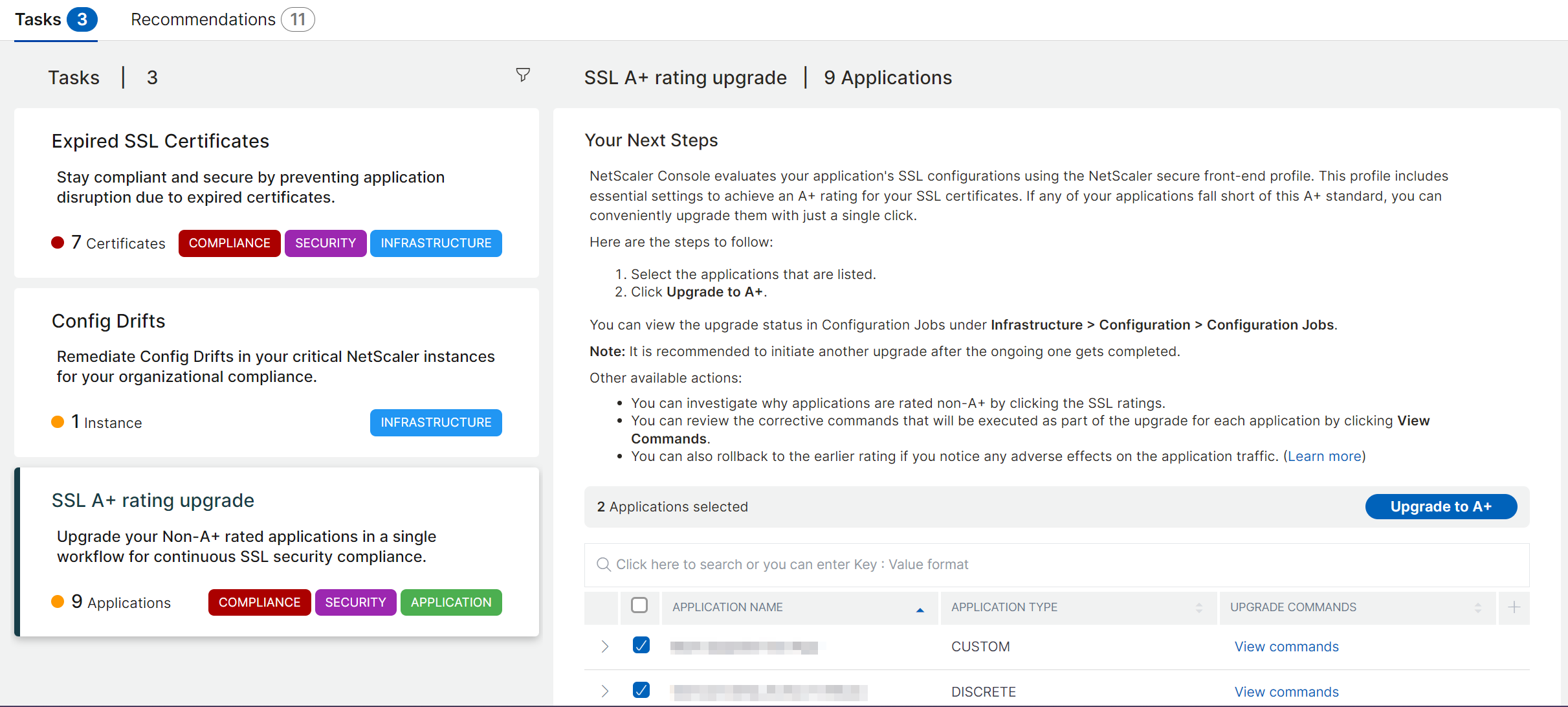 SSL A+ rating upgrade