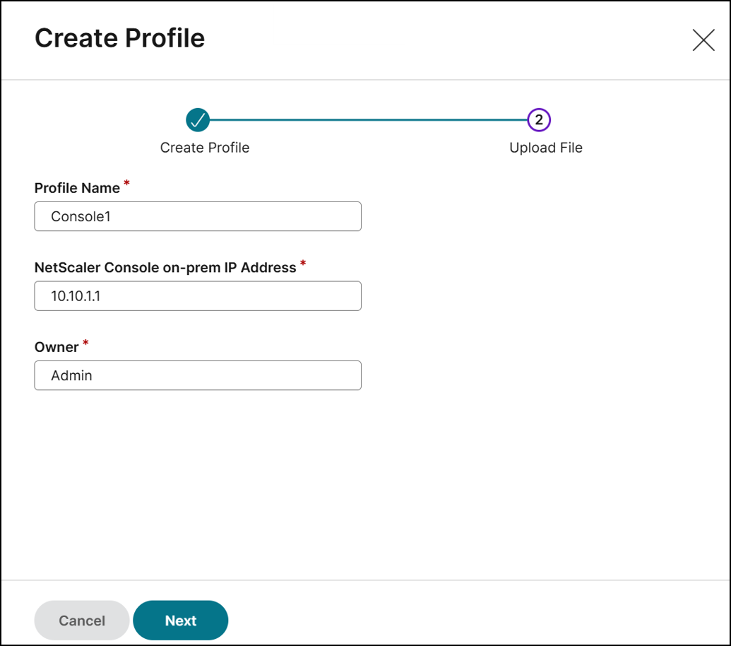 Create profile