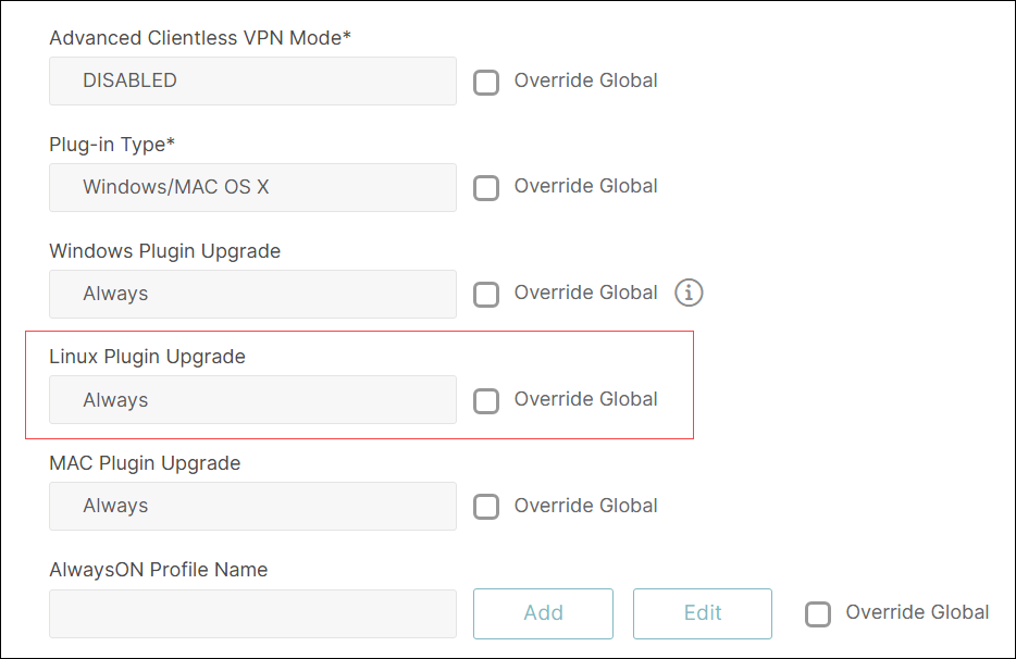 Plugin upgrade setting