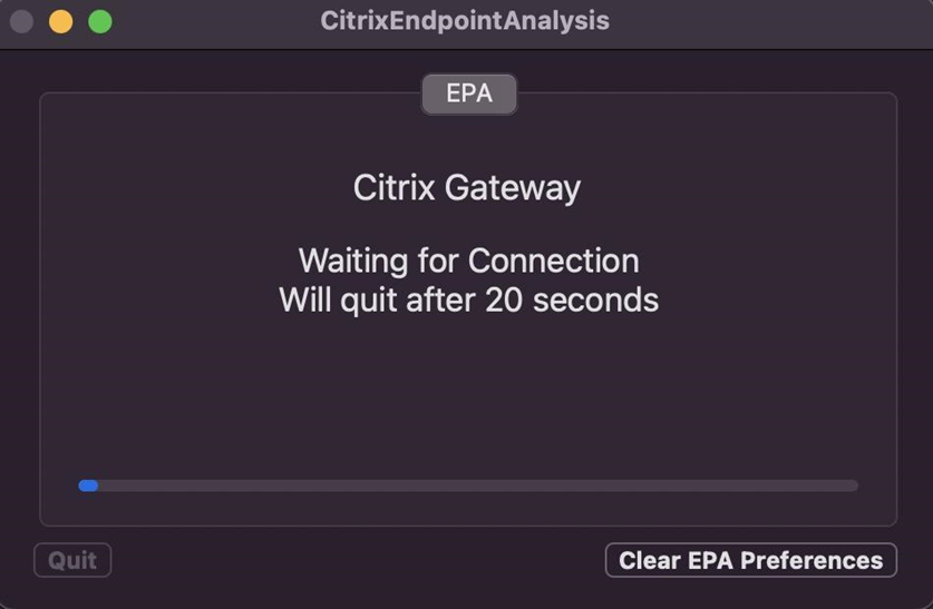 EPA client timeout