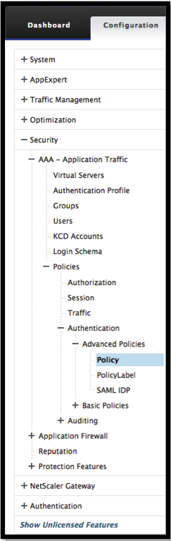 Add LDAP policy page