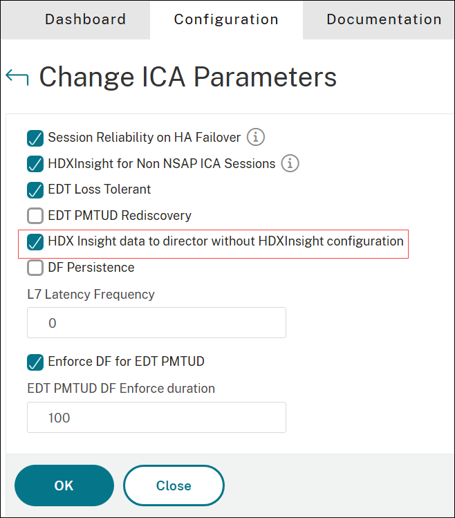 Direct HDX Insight transmission
