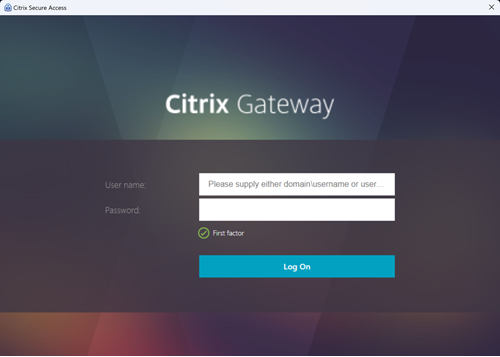 Gateway logon