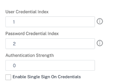 Add user credentials