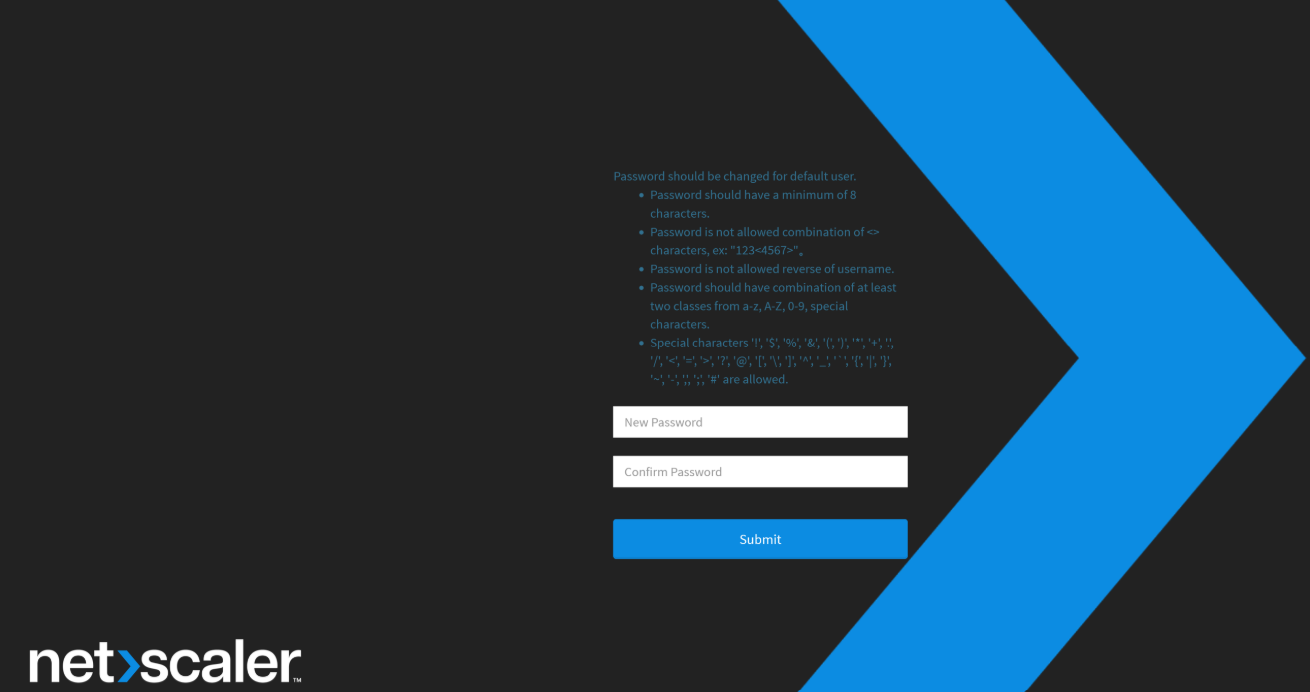 Change the default password