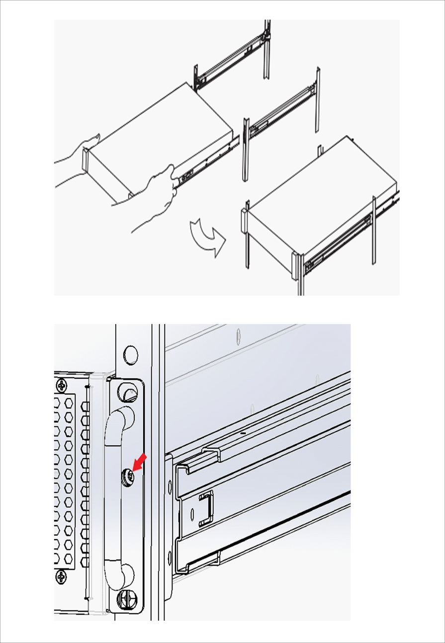 Mount the chassis into the rack
