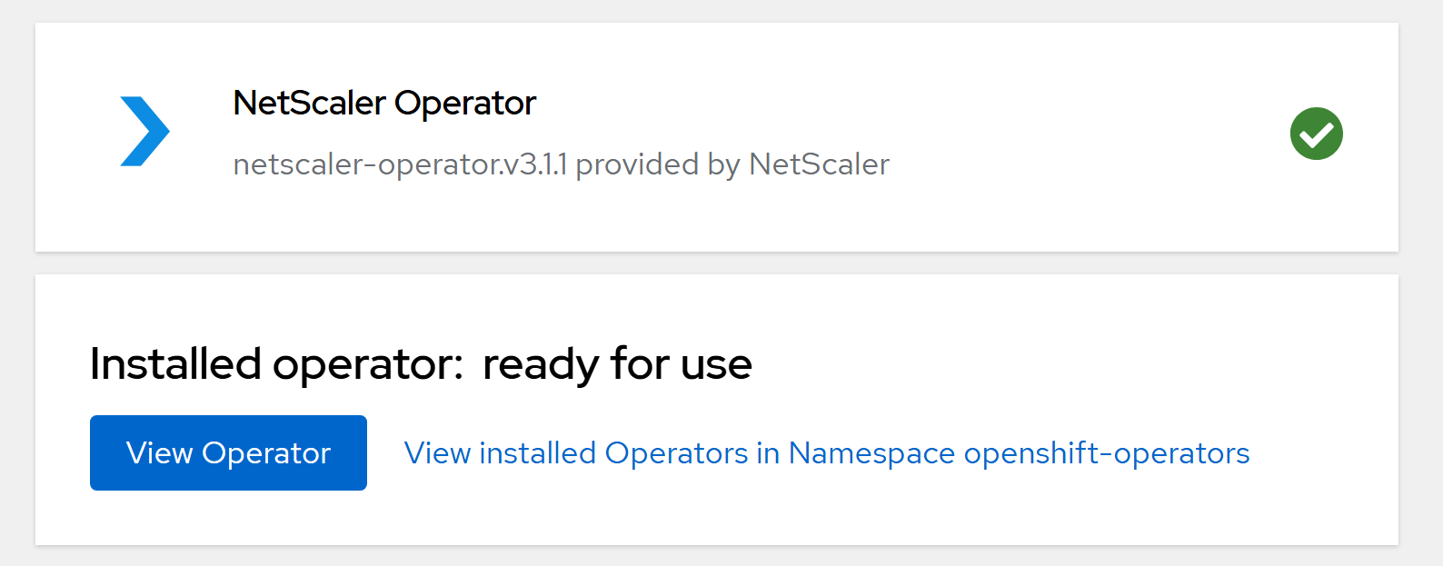 NetScaler Operator Subscription