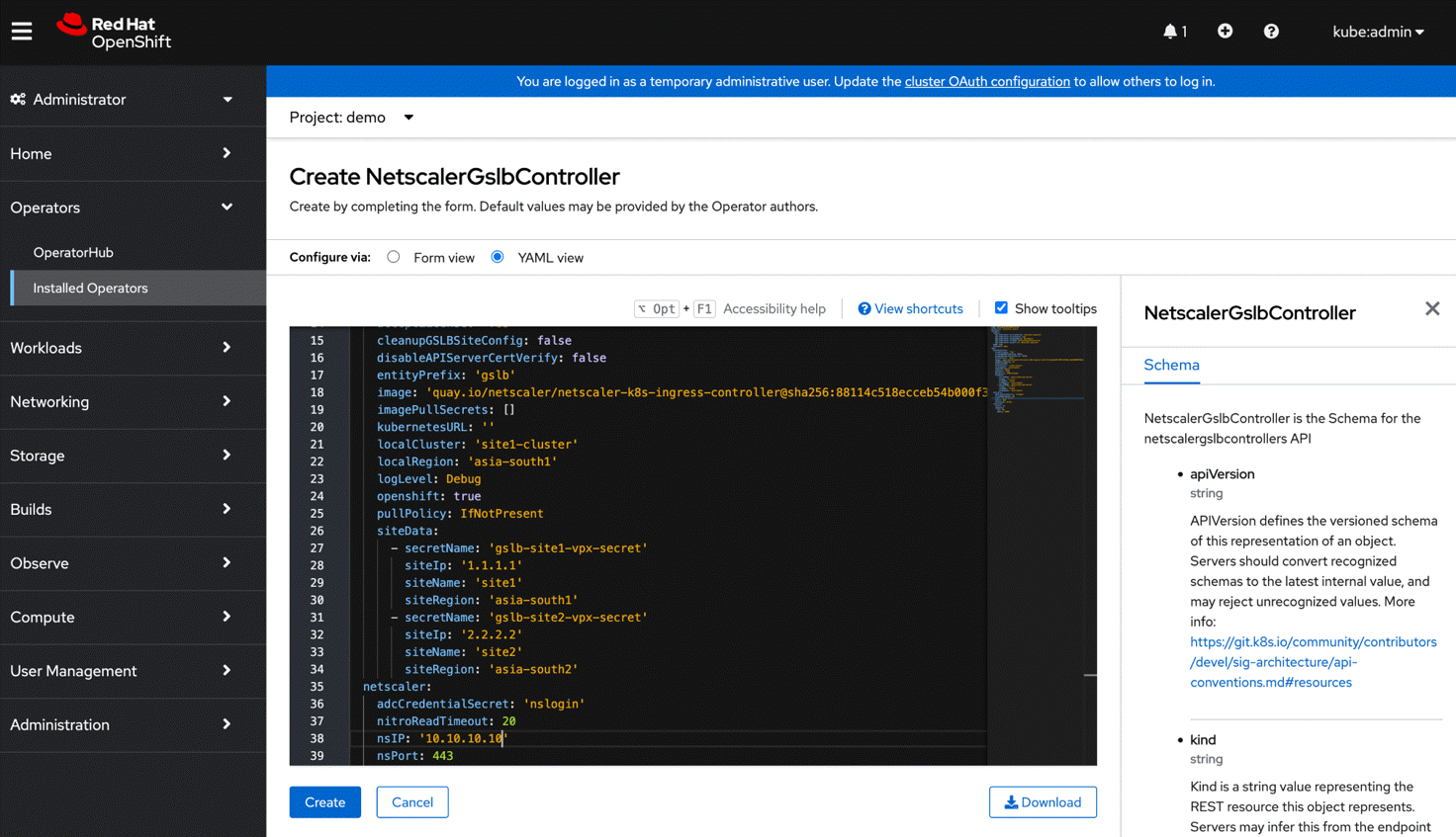 NetScaler Ingress Controller Instance