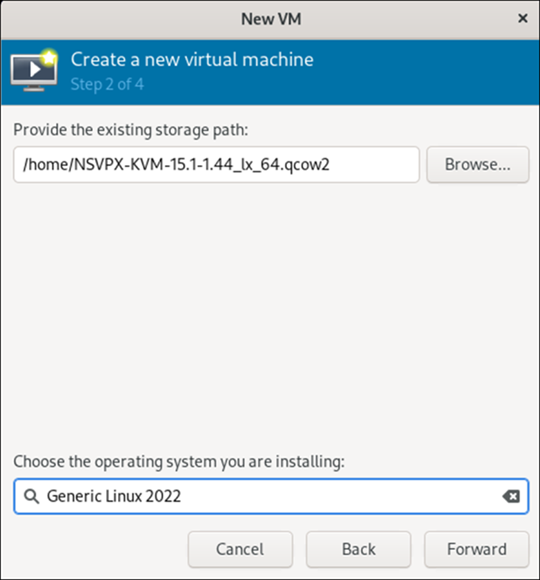 Create a new VM