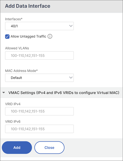 Configurer le service de gestion VMAC