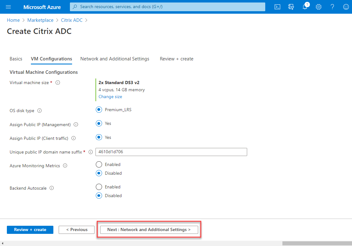 VM Configurations