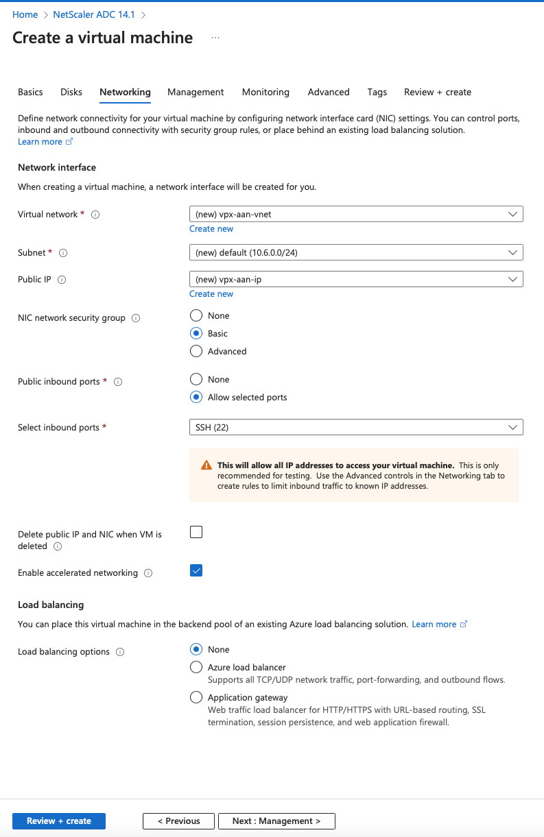 accelerated-networking-options