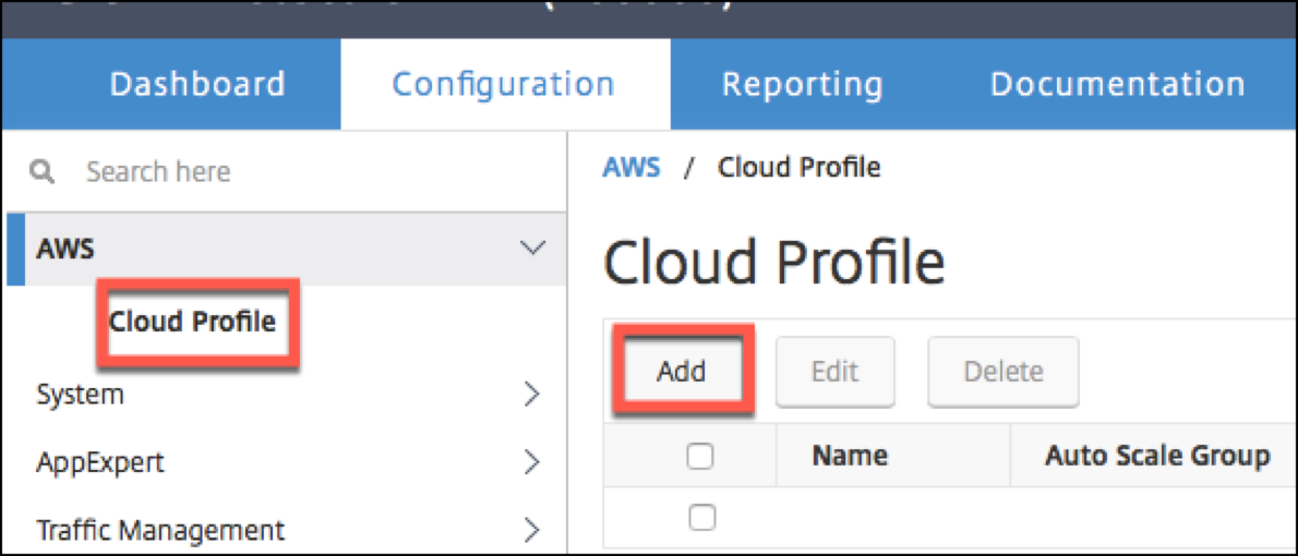 Add Cloud Profile