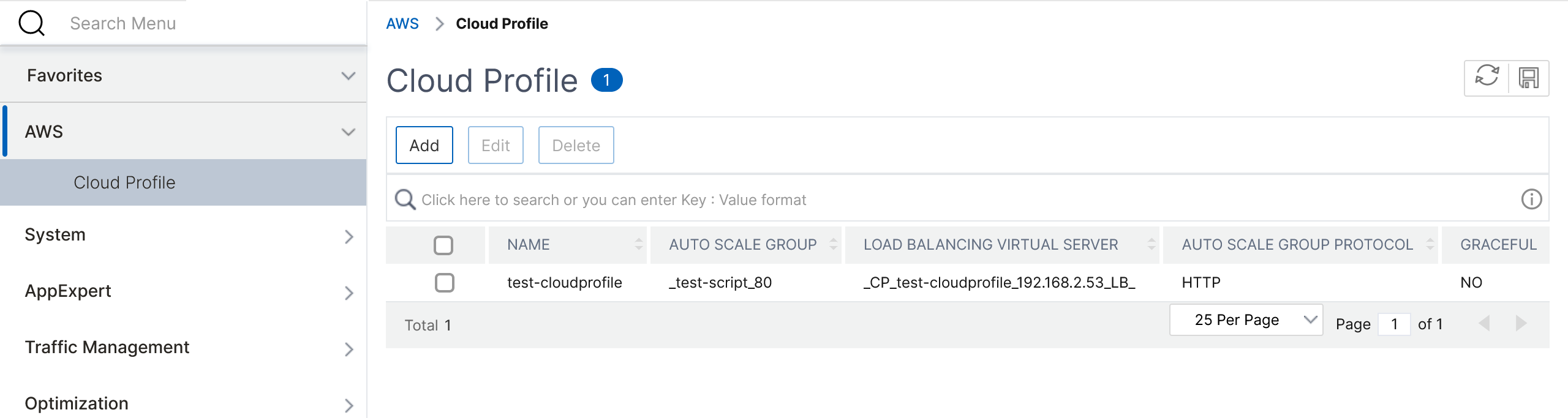 Après avoir créé un profil cloud