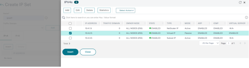 Crear conjunto de IP secundario