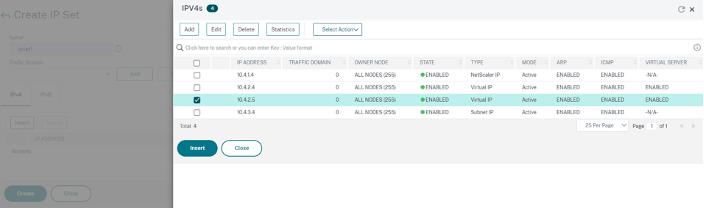 Create primary IP set