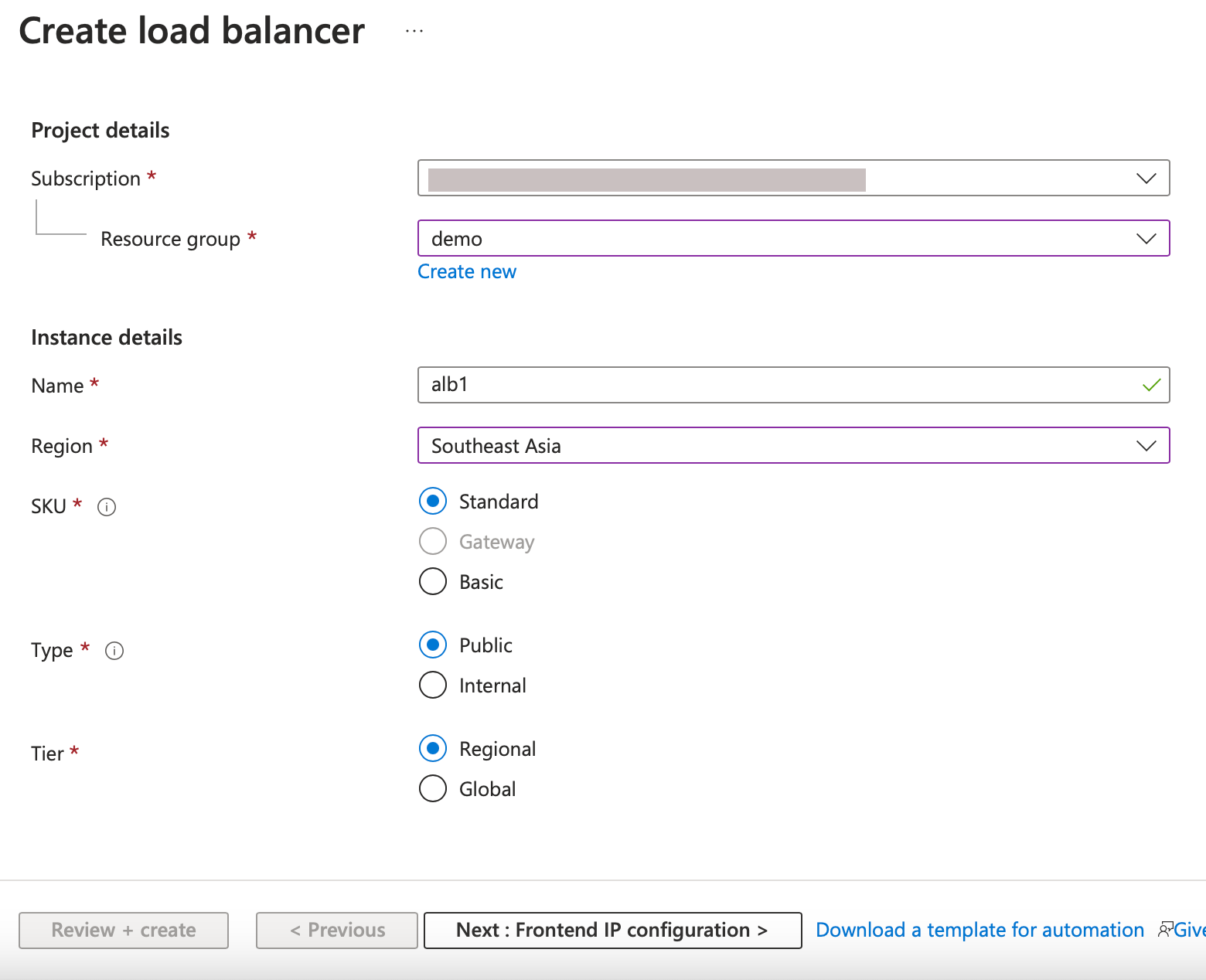 Öffentlicher Load Balancer