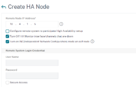 High availability primary instance