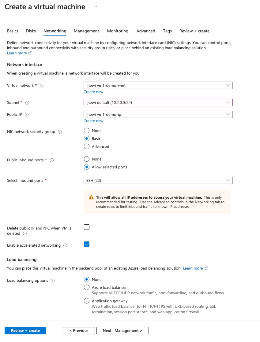 virtual machine-networking tab