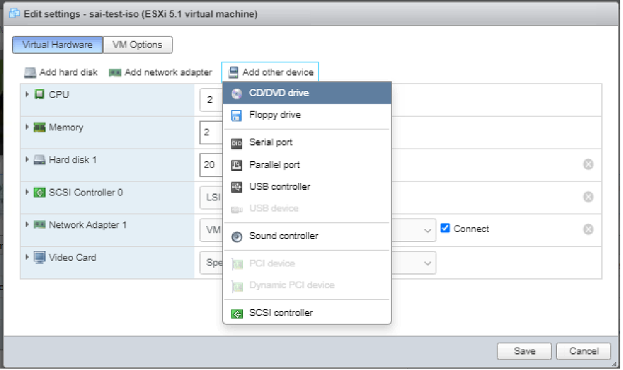 Attach CD DVD drive