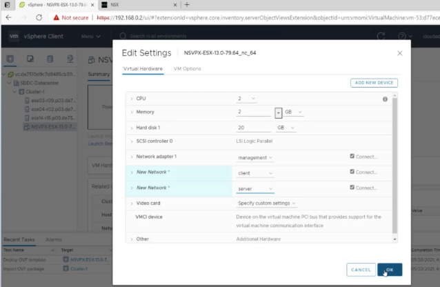 Add network interfaces