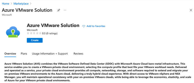 Azure VMware Solution