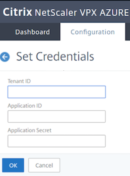 Autoscale credentials