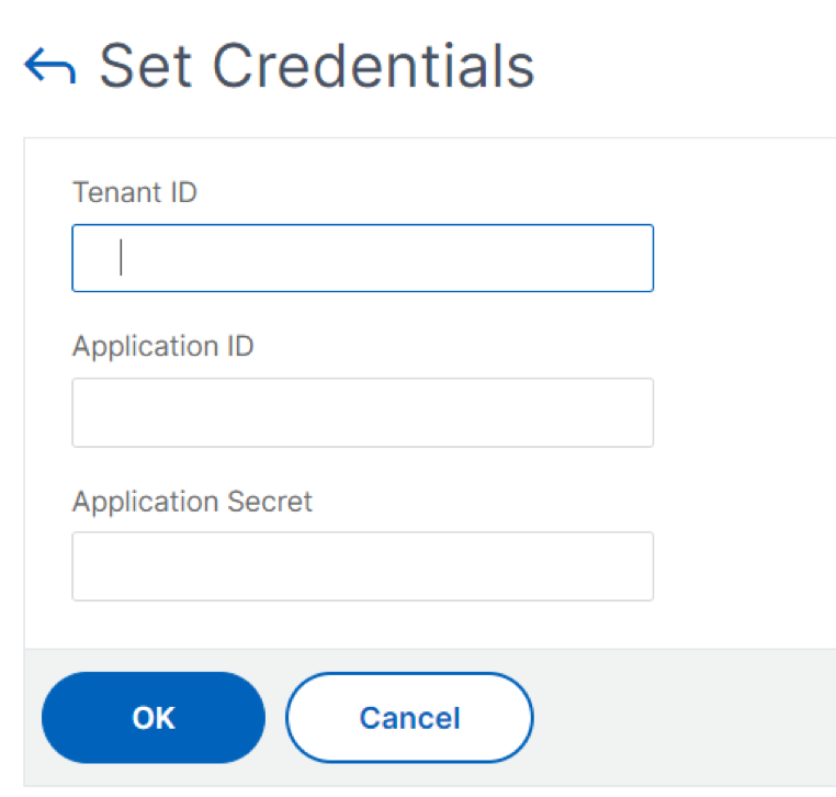 Informations d'identification Autoscale