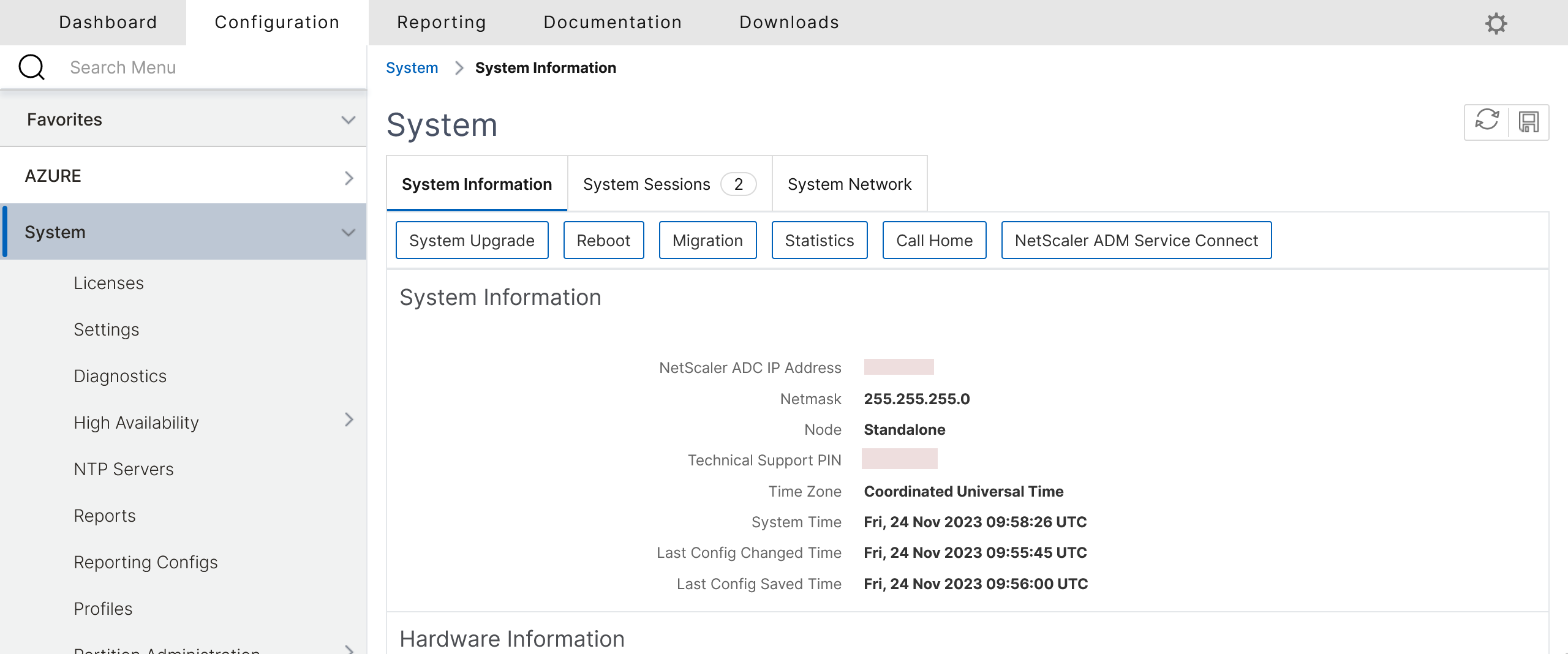 Azure support pin