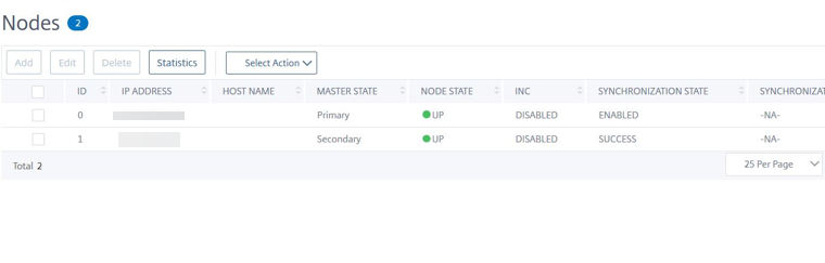 Pareja CloudFormation VPX HA configurado